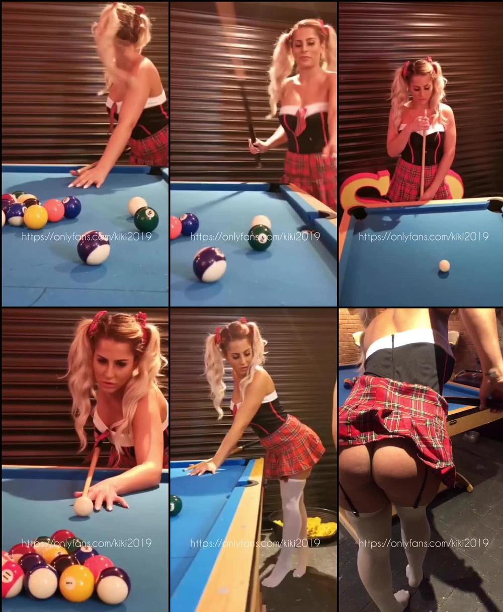 britishtinderblondie 19 11 2019 89062532 Donât mind me just having a innocent game of pool with the balls and que 
