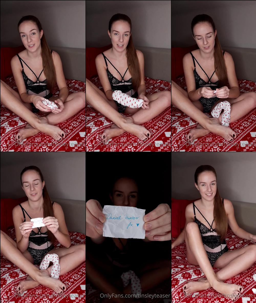 tinsleyteaser 29 12 2020 1542383165 Hey guys  We've got the lucky guy who has won my worn christmas socks