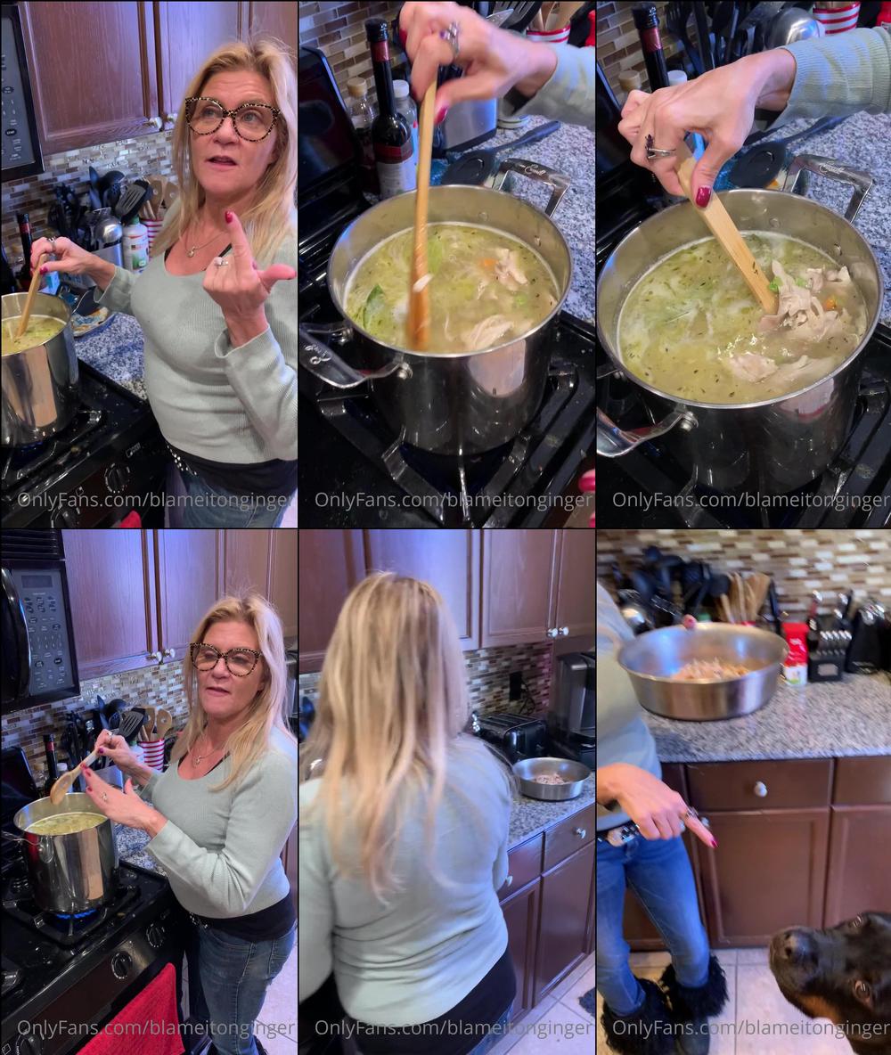 blameitonginger 24 01 2021 2016165637 cooking chicken and dumplings on football sunday with ginger