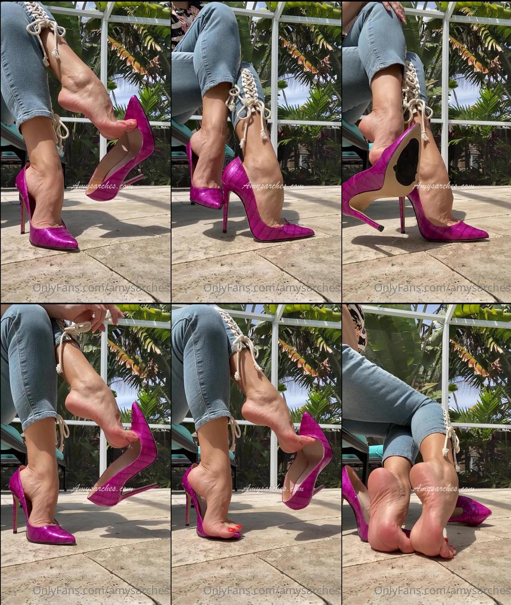 amysarches 13 05 2021 2108311209 here s part 2 4 in my sexy new pink pumps i hope you enjoy my high arches and my thick