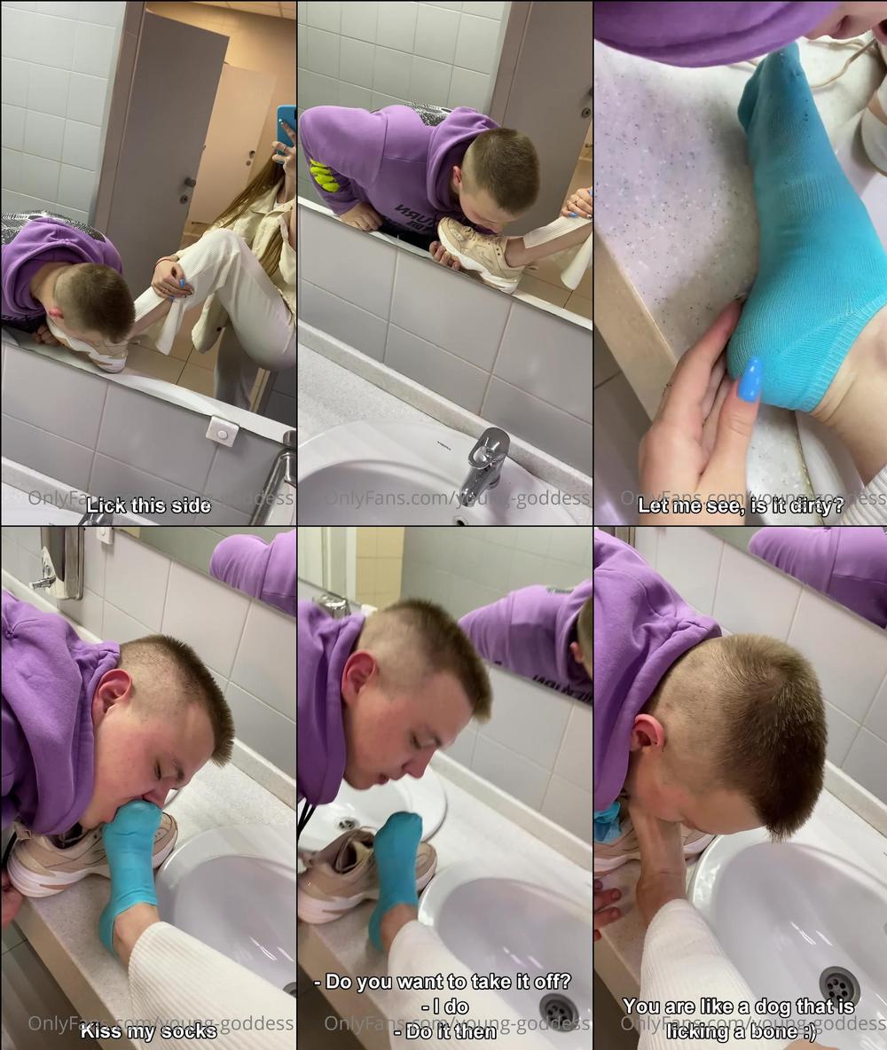 young goddess 25 05 2021 2118592643 humiliating my little slave in a public restroom if you have a great idea about how i sho