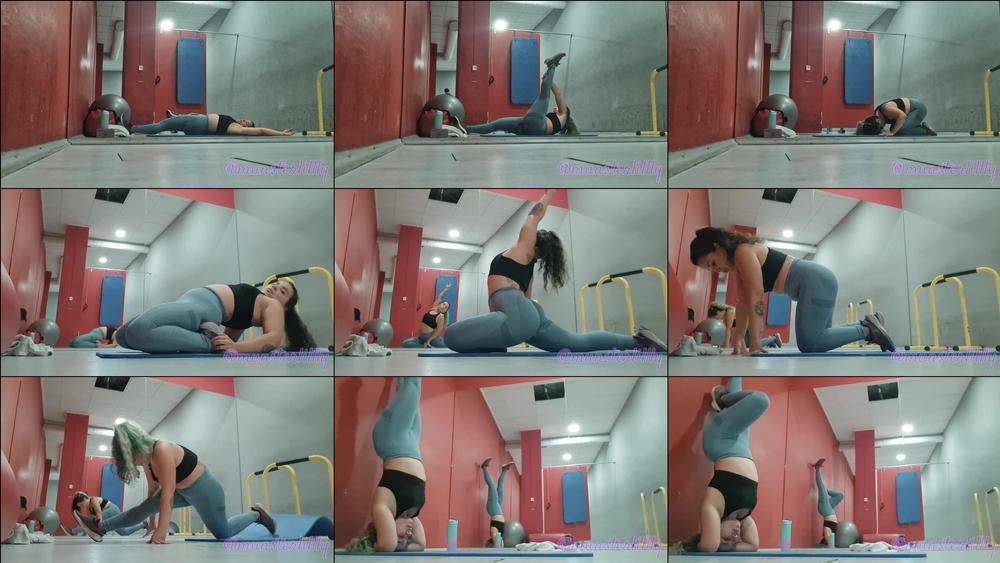 SFW Deep Stretching At The Gym - November 05, 2024