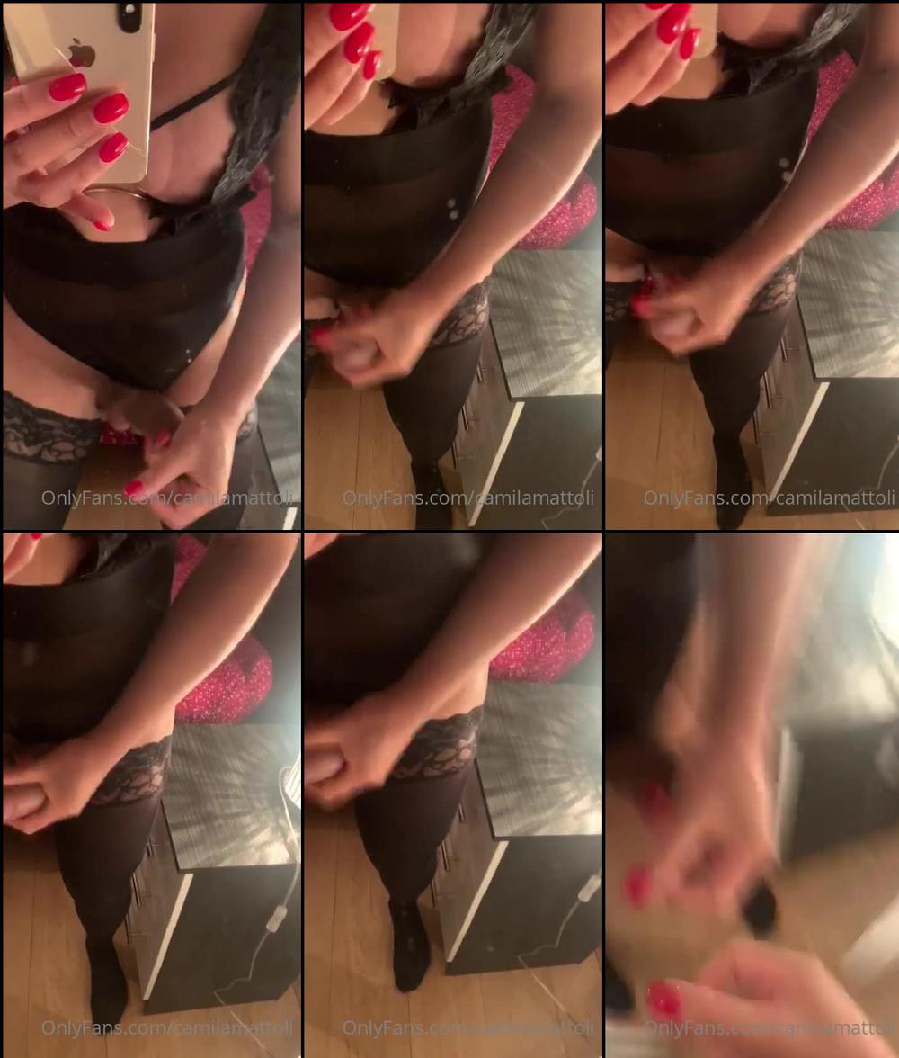 camilamattoli 02 11 2020 1181054248 Cumming in the mirror( loads of cum)