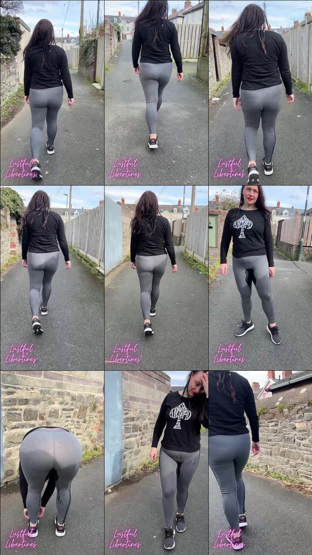 Pissing my gym leggings in public - March 19, 2024