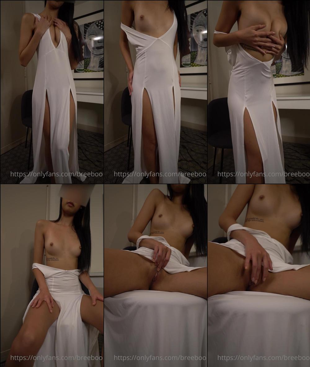 breeboo 06 10 2021 2239636855 Stripping out of my white dress (;