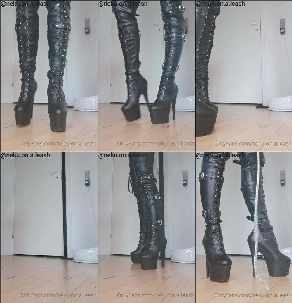 neku.on.a.leash 03 05 2021 2099644696 I made this chill little POV video for all of my boots, leather, and petplay lovers out th