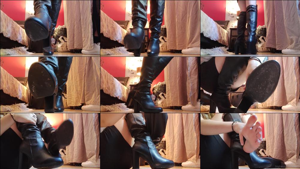 ayellgirlfeet 212869322 viens te faire pi tiner par les cuissardes de ta domina. 1. 1
