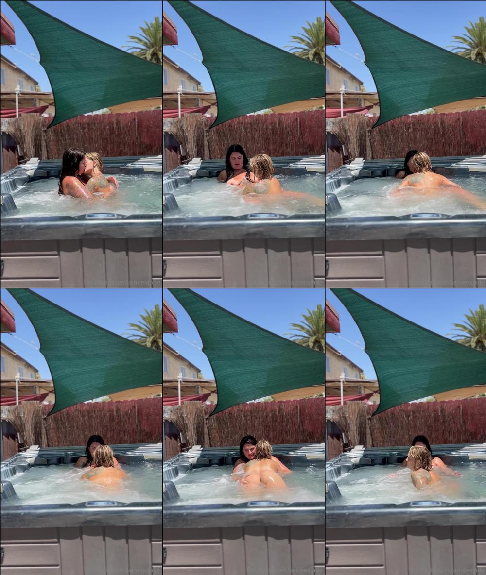 laineexjade 1130561725 a little show in the jacuzzi for our neighbors 