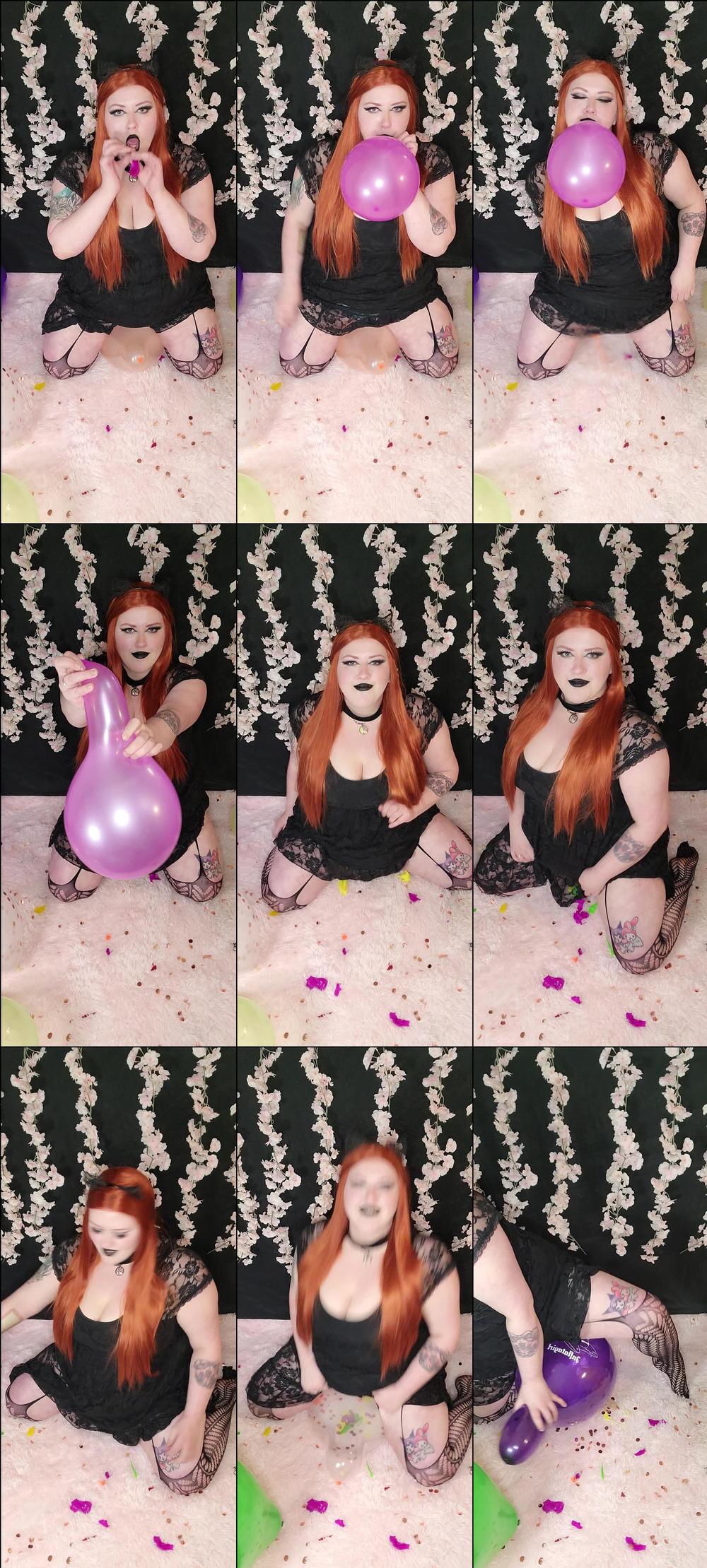 Goth Ginger BBW Mass Pops Balloons - March 07, 2022
