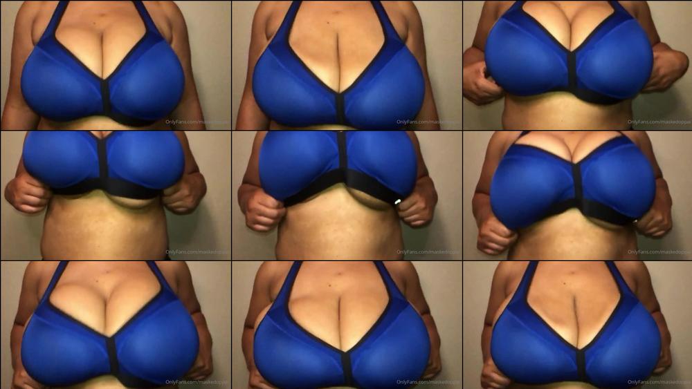 maskedoppai 10 04 2020 225411901 Highly requested video    Slo mo sports bra bounce  This is why I don't use treadmills at 