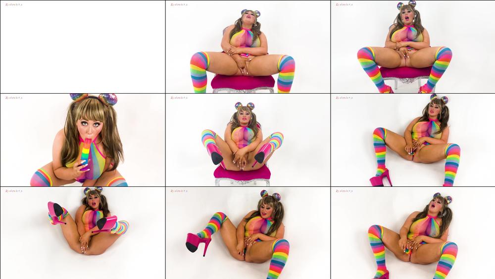 Rainbow Dildo Suck and Fuck - March 05, 2019