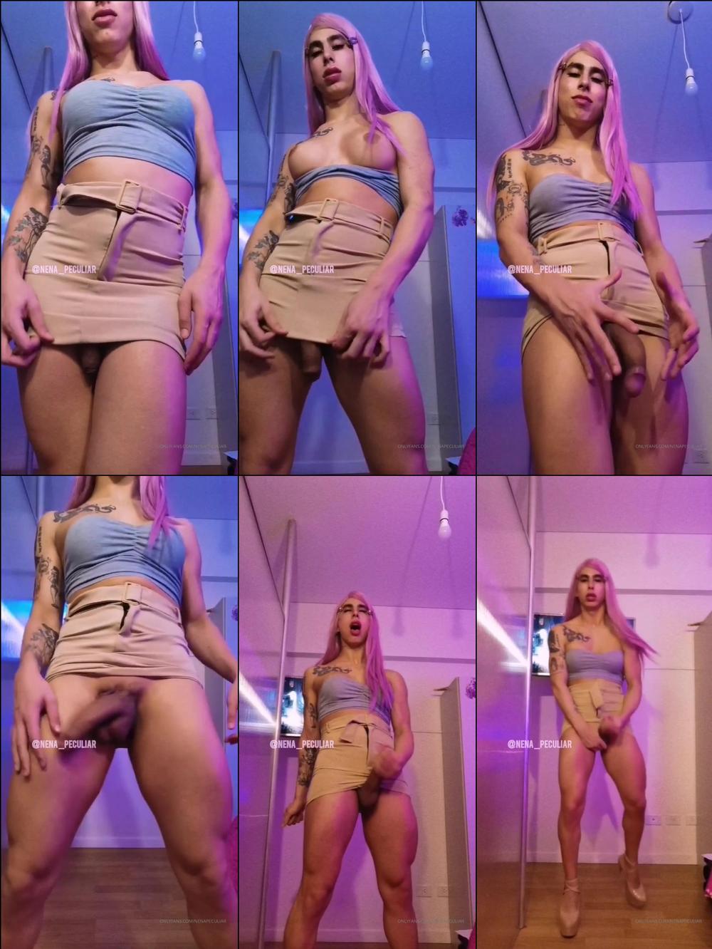 hungbratz 13 02 2023 1200592767 this skirt is so short that my girl cock came out but actually u love that right