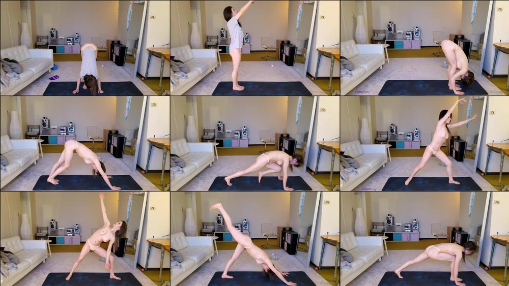 violetfoxy 30 07 2020 44172114 Yoga with my tits out... Topless Yoga Session Pt 1 DESC