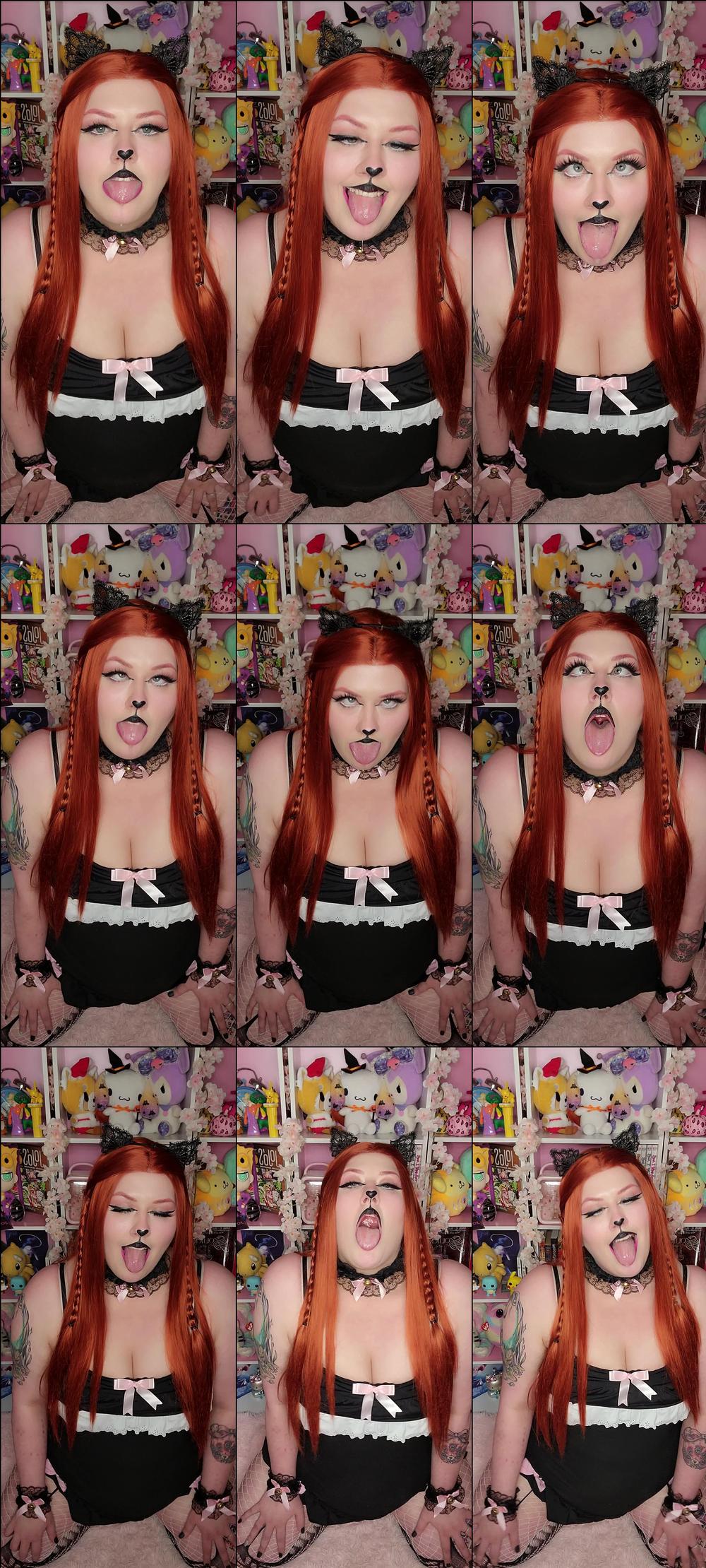 BBW Goth Kitten Drips Drool everywhere - March 25, 2022