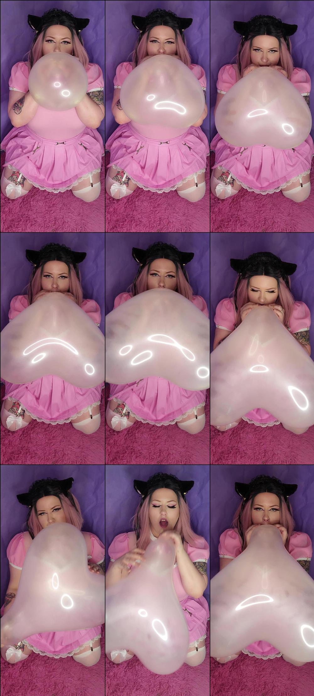 BBW Looner kitten blows&plays with heart - November 11, 2021