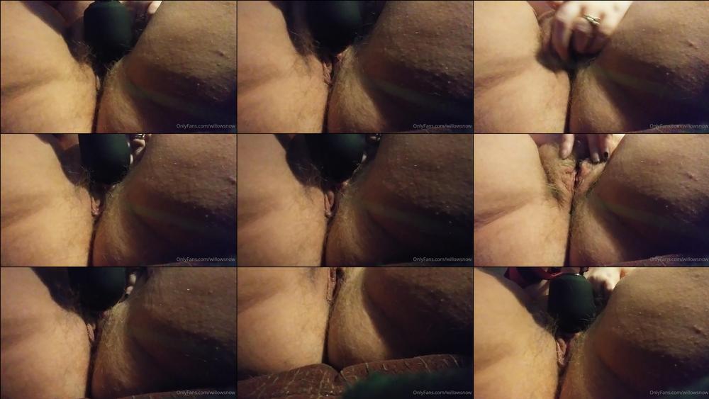 willowsnow 145672899 enjoy my hairy wet as fuck pussy up close while i cum with my hitachi