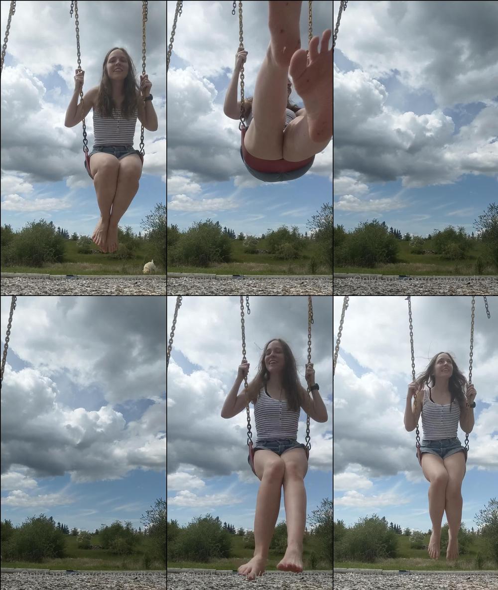cherryredtoes 15 05 2020 324152342 went outside to take some pics, got distracted by the swing set 