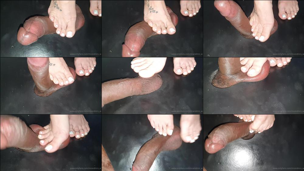 mrandmrs_w 03 11 2022 2665763739 Part 1. Pretty toes crushing those balls priming that cum to fly out 
