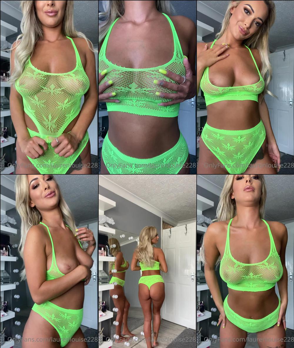 laurenlouise228 07 06 2022 2471029714 Sexy neon lingerie striptease 