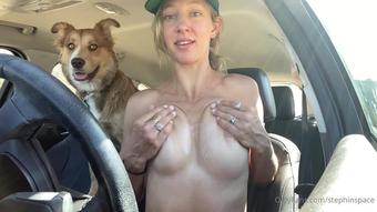 stephinspace 02 04 2021 2071524224 Bout to set out on a hike with Mooka with hopes that I can make it a topless one, and I ca (stephinspace)