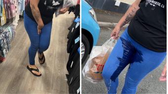 Public jeans wetting - August 19, 2024 (Lustful_Libertines)