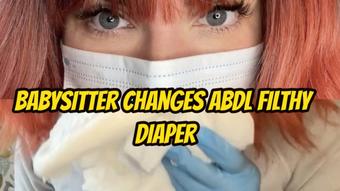 Babysitter Changes ABDL Filthy Diaper - September 10, 2024 (Yourhikerbabe)
