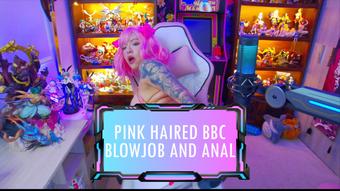Pink Haired BBC Blowjob and Anal - February 28, 2024 (gundamchick)