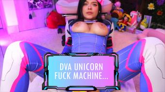D.Va Fuck Machine + Unicorn Dildo + Domi - November 17, 2023 (gundamchick)
