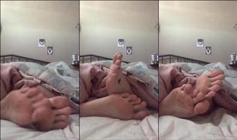 graveyardfeet 18 01 2020 129096645 wake up with me. lying in bed, rubbing my feet together. (graveyardfeet)