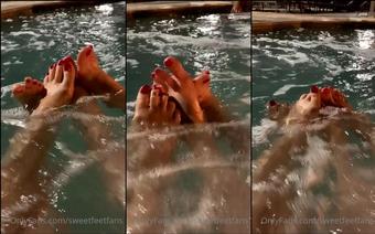 sweetfeetfans 10 06 2021 2132097742 just getting weird in public and playing footsie with champagnesoles p.s. she s on the (sweetfeetfans)