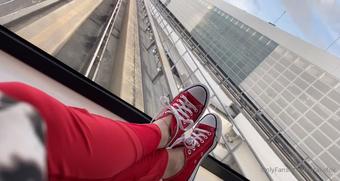 nataliefox 19 03 2021 2059098376 My train ride at the airport  I should have taken them off for you huh (nataliefox)
