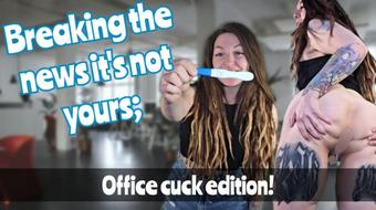 Office cuck eats a creampie - March 15, 2024 (Spookybunz)