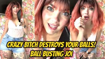 Crazy bitch destroys your balls! Ball busting JOI - August 29, 2024 (Yourhikerbabe)