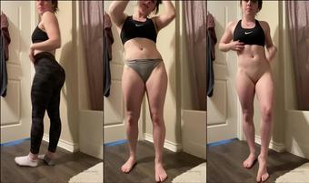 freckledspirit 04 03 2020 168457744 Post gym strip (freckledspirit)
