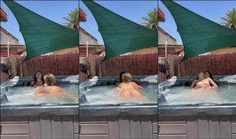 laineexjade 1130561725 a little show in the jacuzzi for our neighbors  (laineexjade)
