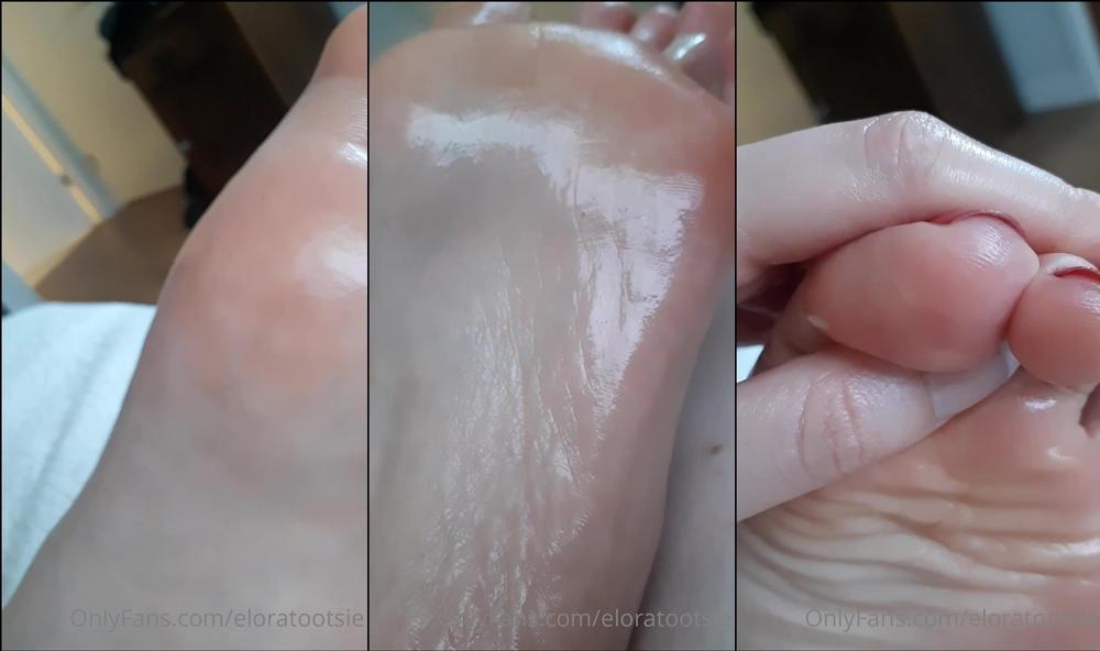 eloratootsie 12 06 2021 2134111481 Look at that oiled sole foot print  Tags  Oil, Sole, Zoom, Closeup
