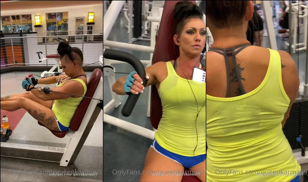 queenkarma69 02 07 2020 491273037 Light chest and triceps work as I ease back into it. Messed up my back for the first time 