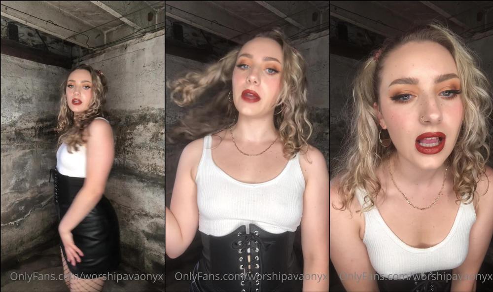 iworshipavaonyx 03 07 2021 2149260823 A quick message from My dungeon before My date tonight  be a good cuck and follow inst