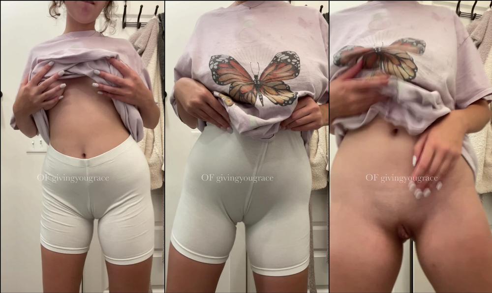 givingyougrace 141197745 2021 05 01 trying to show off my cameltoe but i was rudely interrupted by a very cute surprise guest 