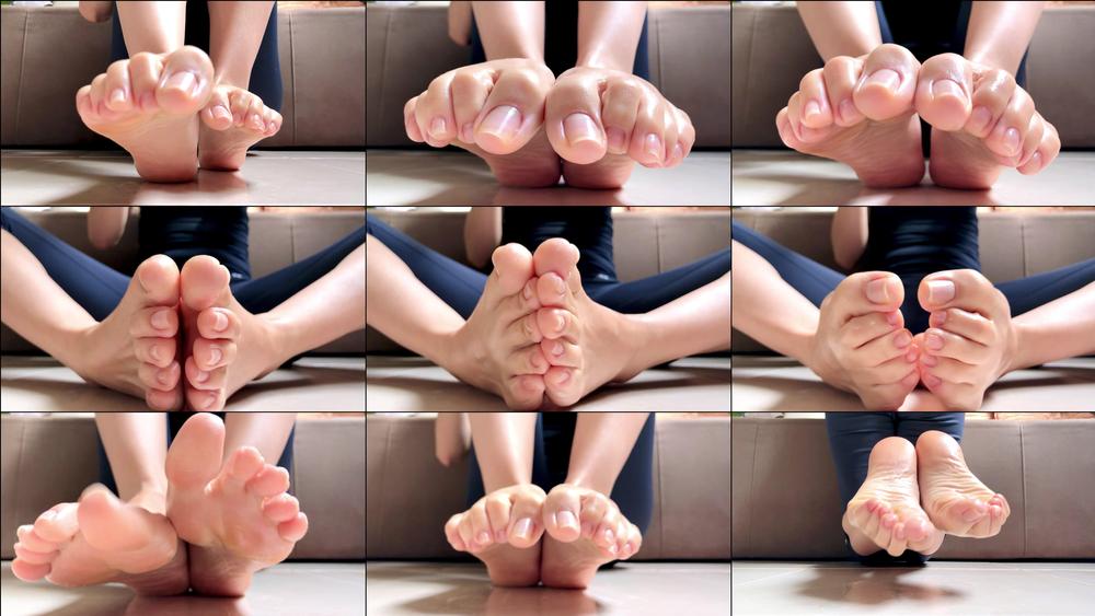 PERFECT UNPOLISHED LONG TOES FOOT TEASE - March 10, 2025
