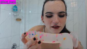 Rough Ass Fucking with Suction Cup Cock - December 03, 2018 (RoxiHeart)
